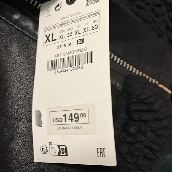NWT faux leather jacket - Picture 6 of 6